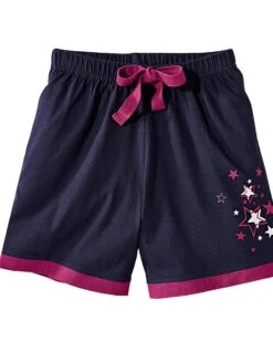 Short Uni + étoiles - Jersey Coton -Élégance Nuit Soldes Boutique 703973 C01 zoomx vue3