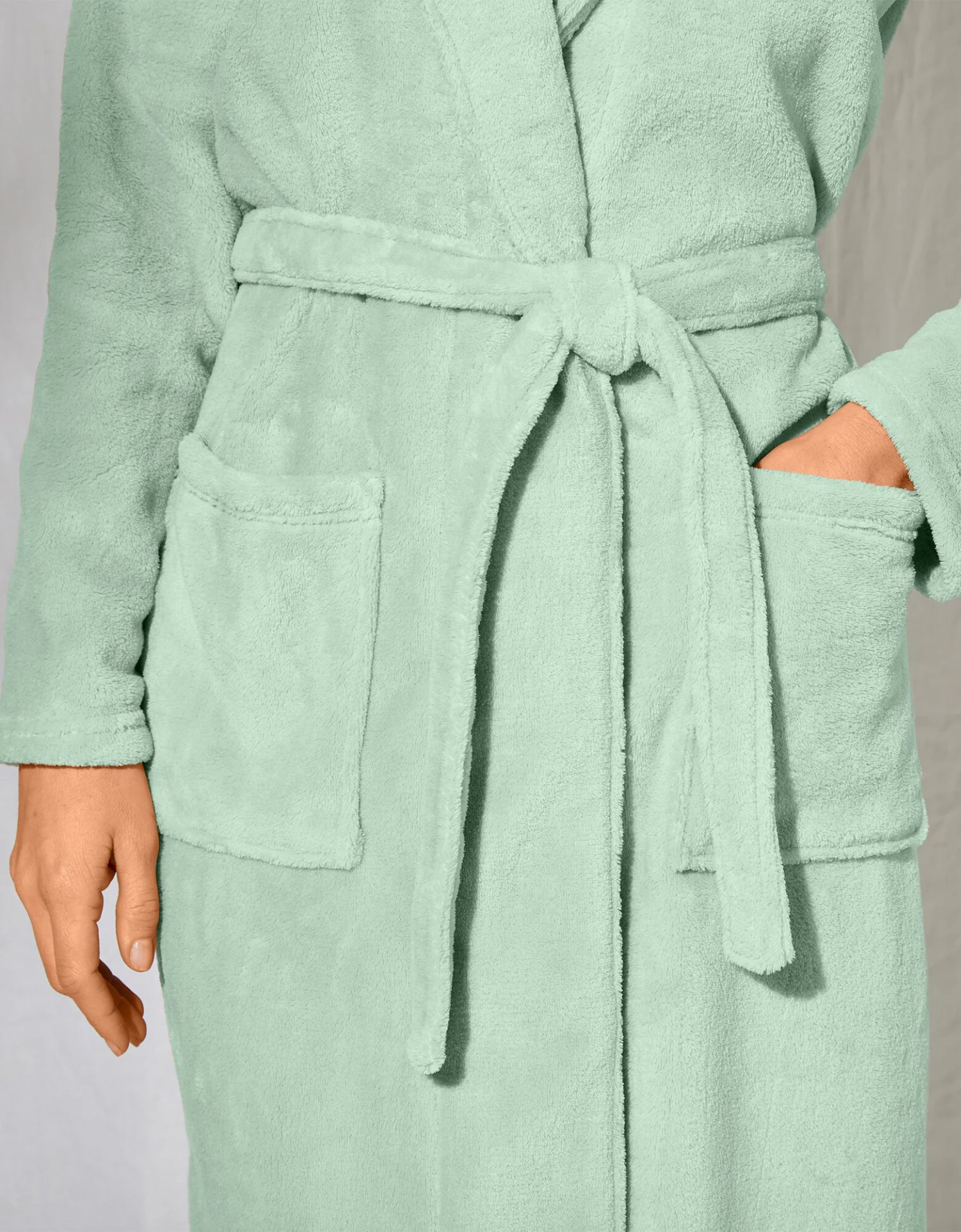 Peignoir Polaire Toucher Peluche Manches Longues, Longueur 130 Cm 5 Peignoir Polaire Toucher Peluche Manches Longues, Longueur 130 Cm – Image 5