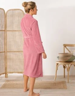 Peignoir Polaire Toucher Peluche Manches Longues, Longueur 115 Cm -Élégance Nuit Soldes Boutique 704398 C09 zoomx vue3