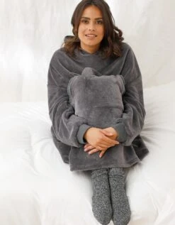 Sweat Oversize* Unisexe Polaire Peluche Anthracite 10 Sweat Oversize* Unisexe Polaire Peluche Anthracite -Élégance Nuit Soldes Boutique 704506 C01 zoomx vue5