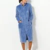Robe De Chambre Zippée Polaire Texturé