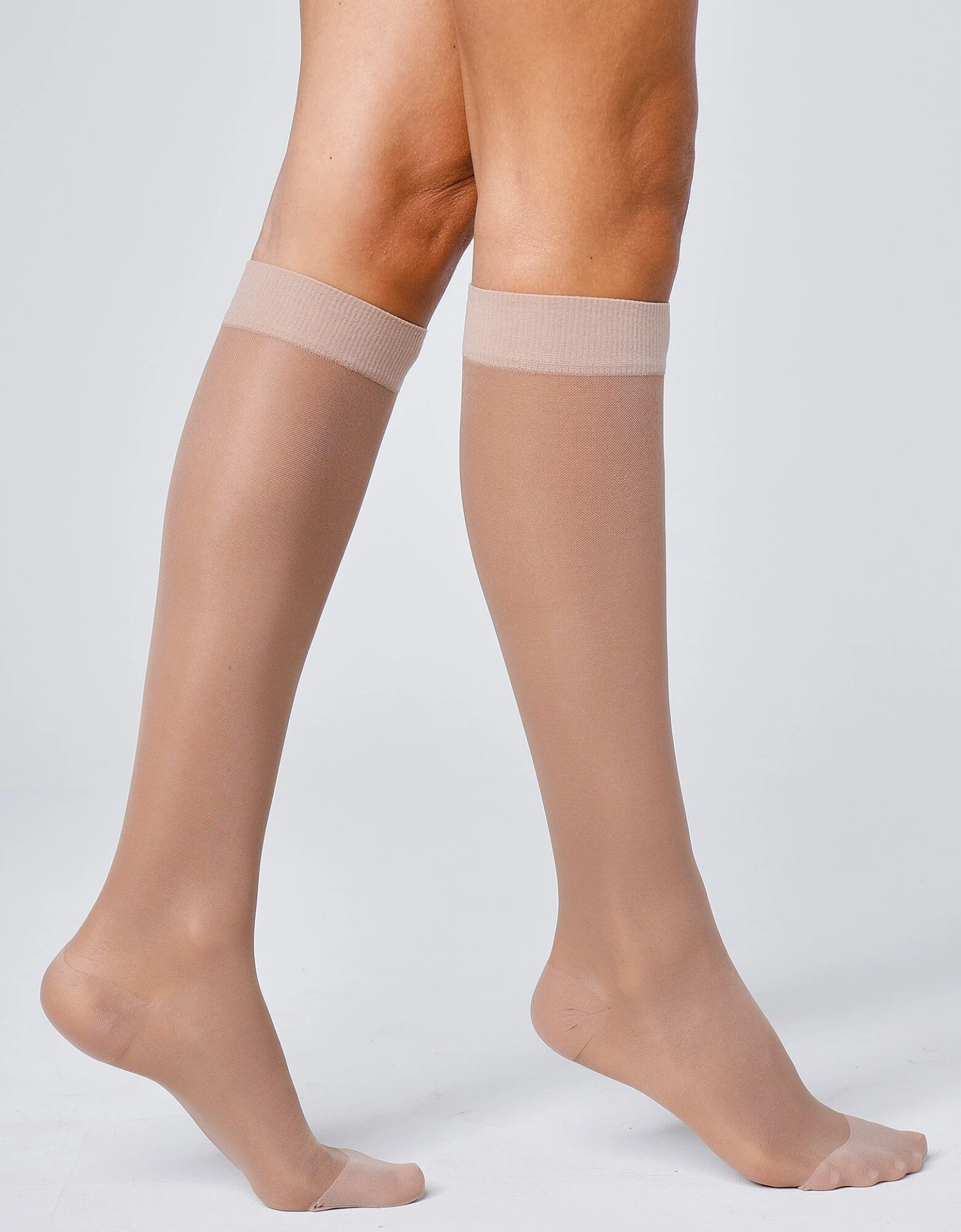 Mi-bas Anti Fatigue 140 Deniers - Lot De 2 Paires 1 Mi-bas Anti Fatigue 140 Deniers - Lot De 2 Paires