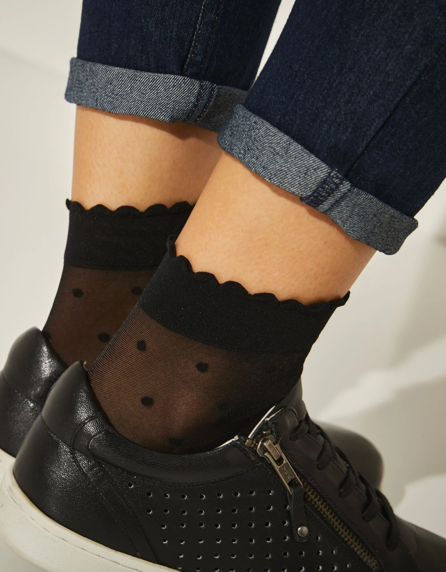 Mi-chaussettes Plumetis - Lot De 2 Paires 2 Mi-chaussettes Plumetis - Lot De 2 Paires – Image 2