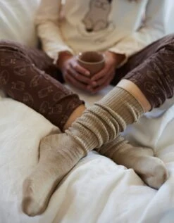 Chaussettes Hautes Maille Côtelée - Lot De 2 Paires