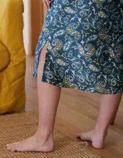 Nuisette Longue Satin Imprimé 8 Nuisette Longue Satin Imprimé -Élégance Nuit Soldes Boutique 706174 C01 zoomx vue4