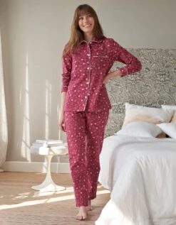 Pyjama Pantalon Pilou Imprimé "coeurs"