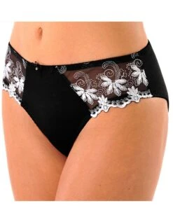Culotte Maille Satinée Et Tulle Brodé Calenca -Élégance Nuit Soldes Boutique 707306 C03 zoomx vue4