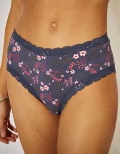 Culotte Haute En Coton Imprimé Capella - Lot De 2 -Élégance Nuit Soldes Boutique 707820 C02 zoomx vue3