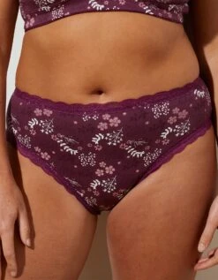 Culotte Forme Maxi En Coton Imprimé Fleuri "Capella"- Lot De 2 -Élégance Nuit Soldes Boutique 707874 C01 zoomx vue3