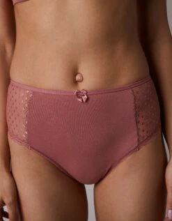 Culotte Maxi Dentelle Coton Uni Et Imprimé Floral Tropea - Lot De 4