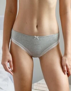 Culotte Forme Midi Coton Uni Stretch Et Dentelle Maros - Lot De 2